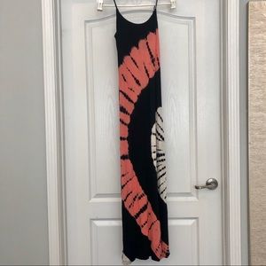 Tie dye maxi dress